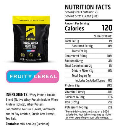 Ascent Protein Powder 2lb Bag